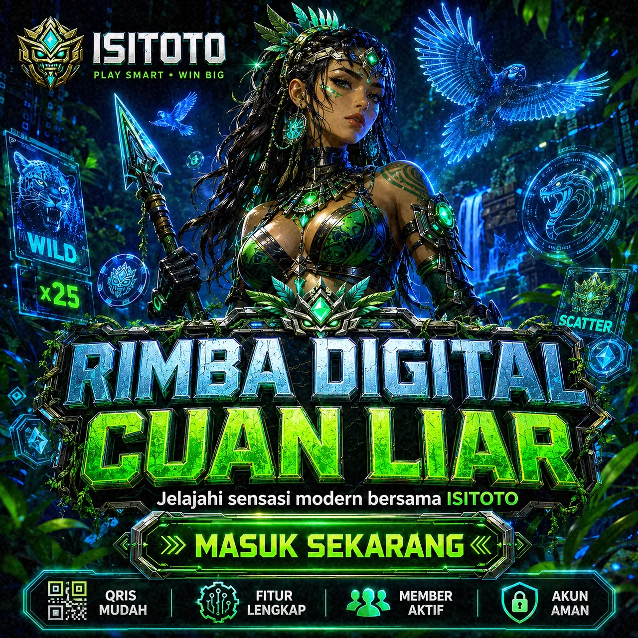 Ilustrasi struktur portal info ISITOTO dengan beberapa kategori konten